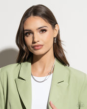 Load image into Gallery viewer, Paparazzi Safety Pin Sentiment - White earring