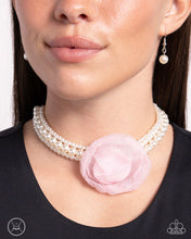 Load image into Gallery viewer, Paparazzi Radiant Rosette - Pink necklace