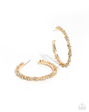 Load image into Gallery viewer, Paparazzi Divine Decoding - Gold earring