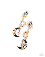 Load image into Gallery viewer, Paparazzi Stellar Serendipity - Gold earring