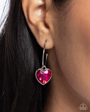 Load image into Gallery viewer, Paparazzi Diamond of the Night - Pink earring
