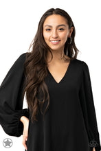 Load image into Gallery viewer, Paparazzi Glitzy by Association - Black earring