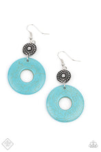 Load image into Gallery viewer, Earthy Epicenter - Blue earrings