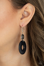 Load image into Gallery viewer, Earthy Epicenter - Black earring