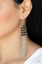 Load image into Gallery viewer, Tasteful Tassel - Black earring