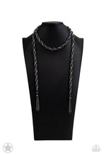 Load image into Gallery viewer, Scarfed for Attention - Gunmetal necklace