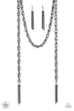 Load image into Gallery viewer, Scarfed for Attention - Gunmetal necklace