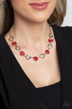Load image into Gallery viewer, Paparazzi Contemporary Cupid - Red necklace