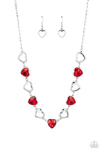 Load image into Gallery viewer, Paparazzi Contemporary Cupid - Red necklace