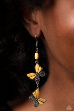 Load image into Gallery viewer, Paparazzi Spirited Soar - Yellow earring