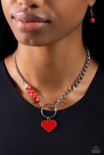 Load image into Gallery viewer, Paparazzi Mismatched Mayhem - Red necklace