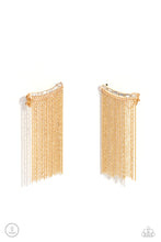 Load image into Gallery viewer, Paparazzi Feuding Fringe - Gold earring
