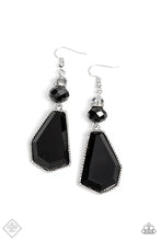 Load image into Gallery viewer, Defaced Dimensions - Black earring