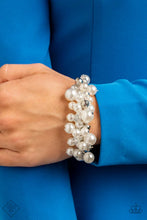 Load image into Gallery viewer, Elegantly Exaggerated - White bracelet