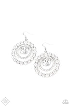Load image into Gallery viewer, Glitzy Gamble - White earring