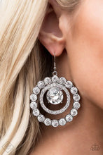 Load image into Gallery viewer, Glitzy Gamble - White earring