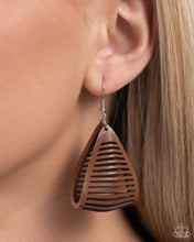 Load image into Gallery viewer, Paparazzi In and OUTBACK - Brown earring
