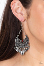 Load image into Gallery viewer, Paparazzi Lunar Allure - Red earring
