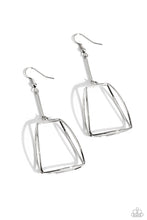 Load image into Gallery viewer, Paparazzi Trapezoidal Transcendence - Silver earring
