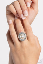 Load image into Gallery viewer, Paparazzi Folded Flair - White ring

