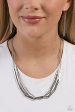 Load image into Gallery viewer, Paparazzi Dynamic Default - Silver necklace

