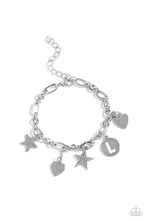 Load image into Gallery viewer, Paparazzi Legacy Letters - White - L bracelet
