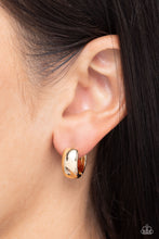 Load image into Gallery viewer, Paparazzi Hinged Halftime - Gold earring
