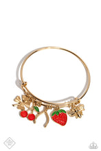 Load image into Gallery viewer, Paparazzi Fruit Freestyle - Gold bracelet
