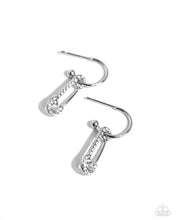 Load image into Gallery viewer, Paparazzi Safety Pin Sentiment - White earring
