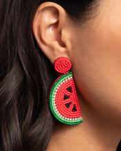 Load image into Gallery viewer, Paparazzi Watermelon Welcome - Red earring
