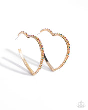 Load image into Gallery viewer, Paparazzi Halftime Hearts - Multi earring
