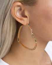 Load image into Gallery viewer, Paparazzi Halftime Hearts - Multi earring
