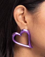 Load image into Gallery viewer, Paparazzi Admirable Acclaim - Purple earring
