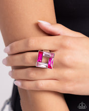 Load image into Gallery viewer, Paparazzi Sinuous Square - Pink ring
