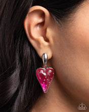 Load image into Gallery viewer, Paparazzi Glossy Goodwill - Pink earring
