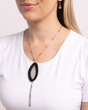 Load image into Gallery viewer, Paparazzi Geode Gamble - Black necklace
