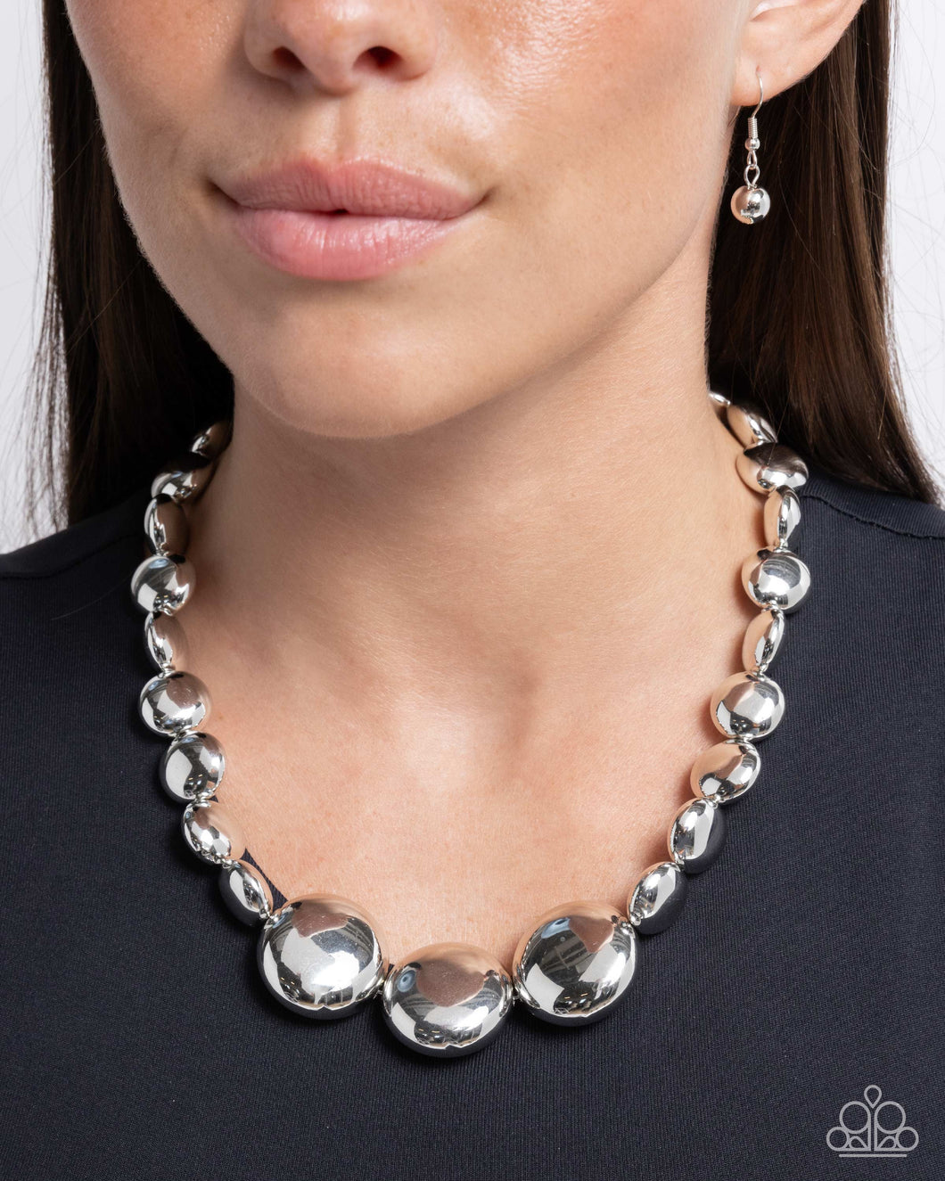 Paparazzi Reflective Roar - Silver necklace