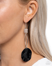 Load image into Gallery viewer, Paparazzi Obsessive Ostinato - Black earring
