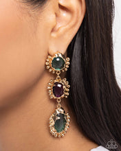 Load image into Gallery viewer, Paparazzi Emotional Elegance - Green earring
