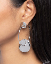 Load image into Gallery viewer, Paparazzi Textured Trouble - Silver earring
