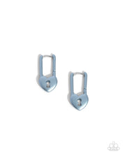 Load image into Gallery viewer, Paparazzi Pampered Padlock - Blue earring
