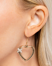 Load image into Gallery viewer, Paparazzi Crisscross Courtship - Gold earring
