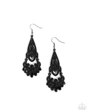 Load image into Gallery viewer, Paparazzi Opera Stage - Black earring
