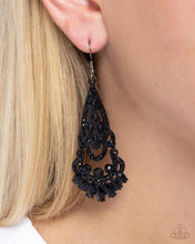 Load image into Gallery viewer, Paparazzi Opera Stage - Black earring
