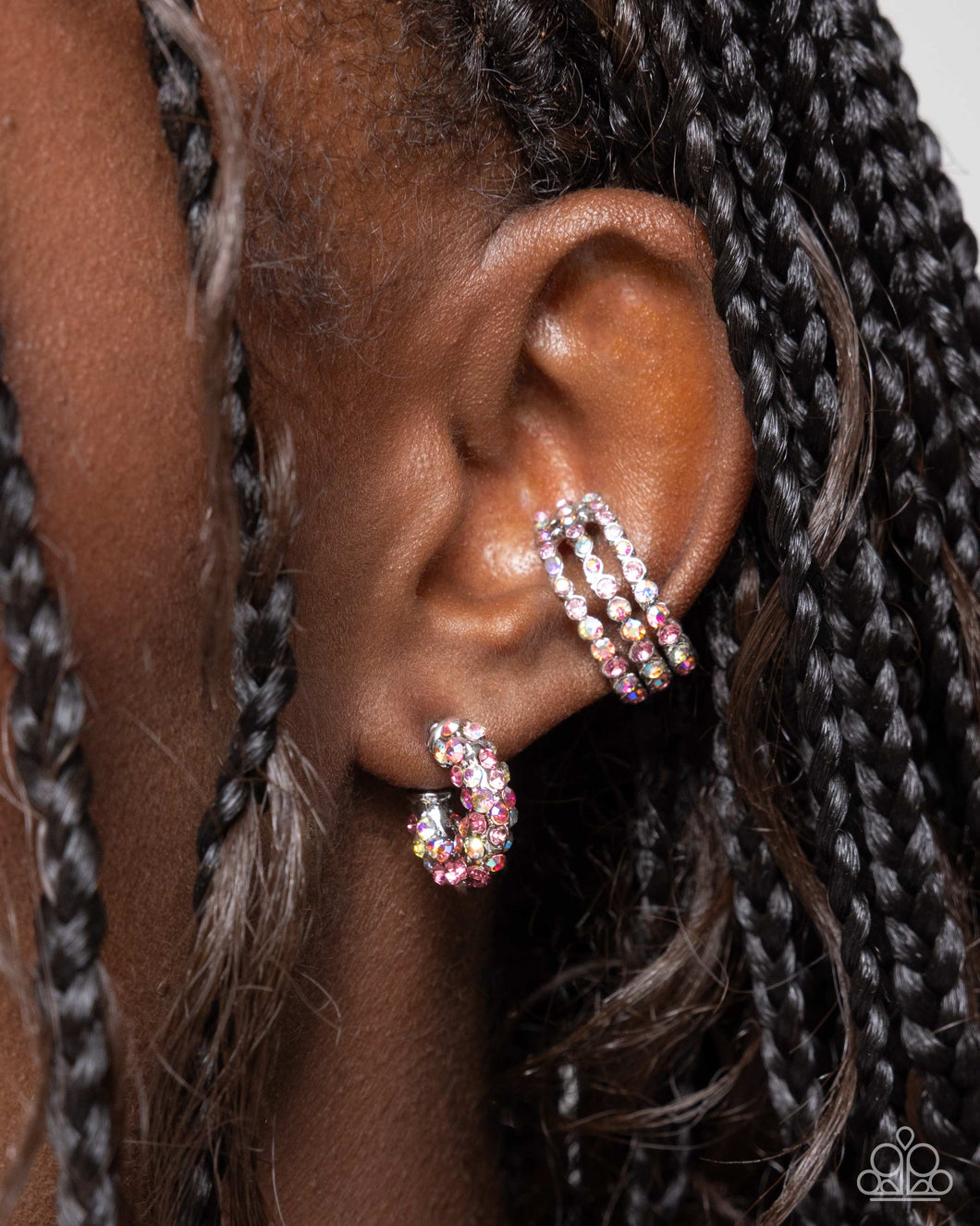 Paparazzi Complete Look - Pink earring