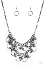 Load image into Gallery viewer, Warning Bells - Black necklace
