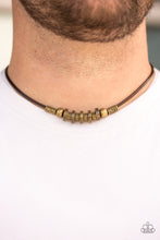 Load image into Gallery viewer, Ancient Canyons - Brass necklace
