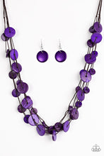 Load image into Gallery viewer, Bermuda Beach House - Purple necklace
