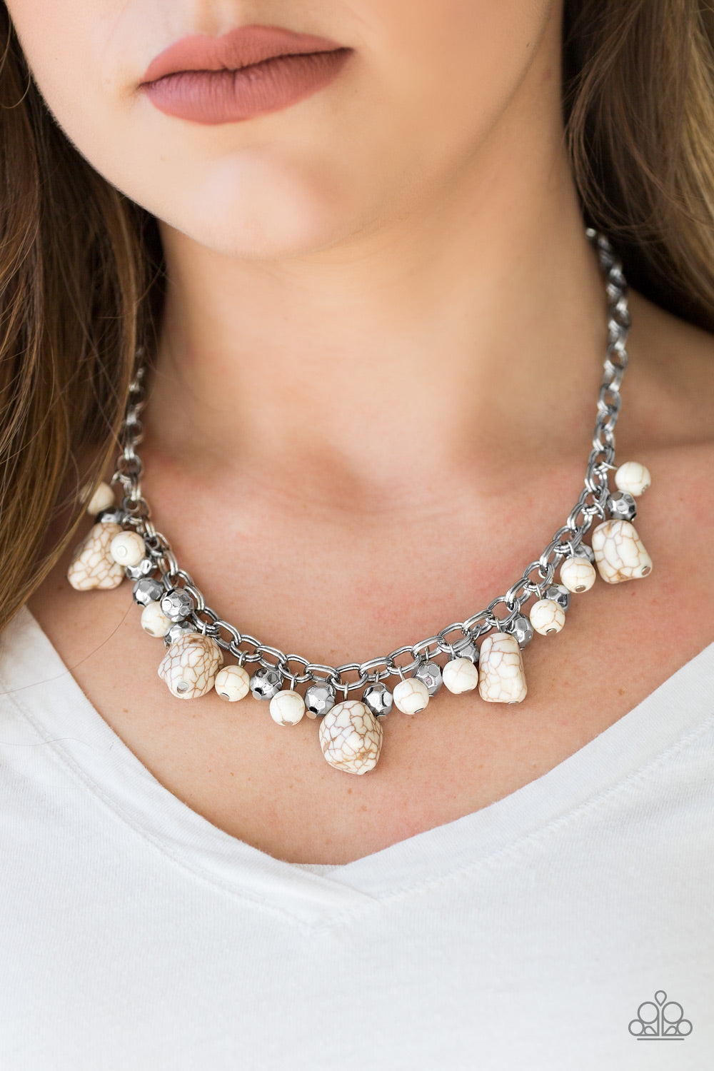 Paleo Princess - White necklace