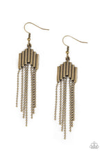 Load image into Gallery viewer, Paparazzi Radically Retro - Brass earrings
